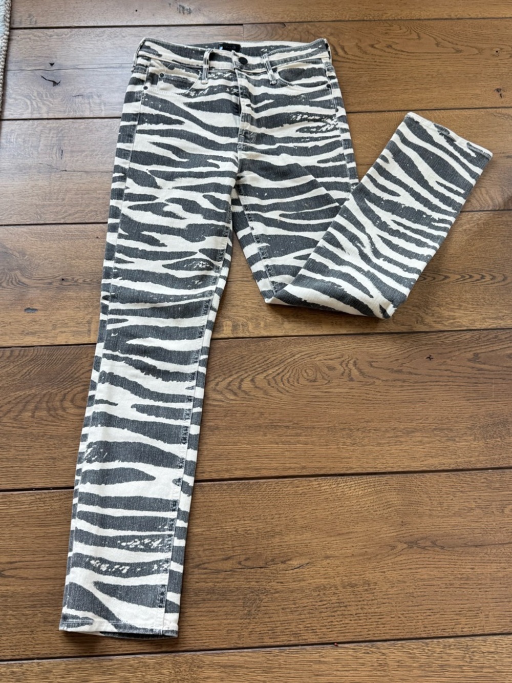 Zebra Print jeans by Mother